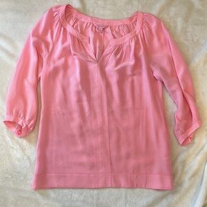 Lilly Pulitzer Pink Striped Elsa Blouse